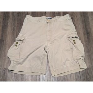 Polo‎ Ralph Lauren Cargo Shorts Casual Khaki Cotton Size 36